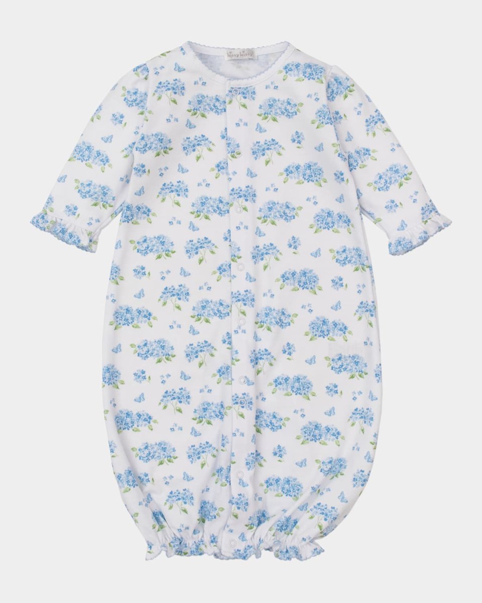 Girl's Heavenly Hydrangeas Convertible Gown, Size Newborn-